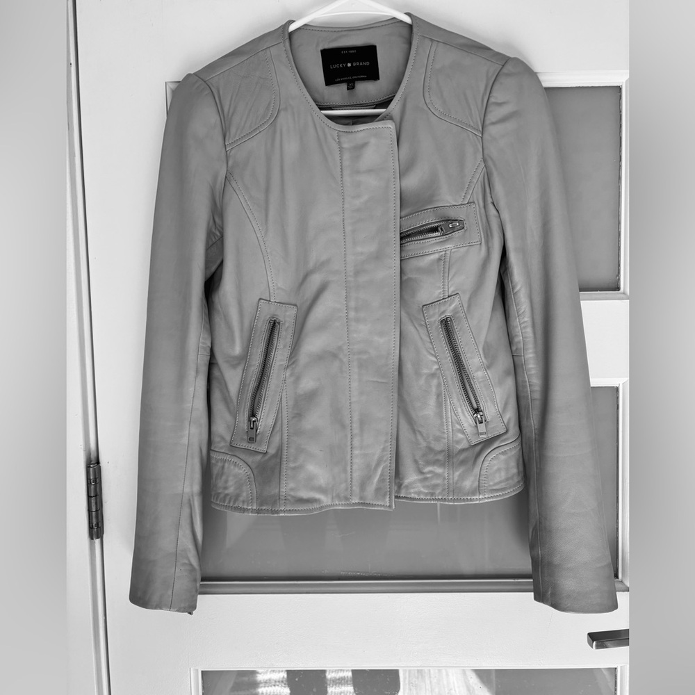 Lucky Brand lamb leather jacket